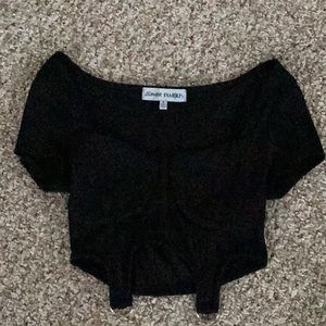Almost Famous women’s size small black crop top